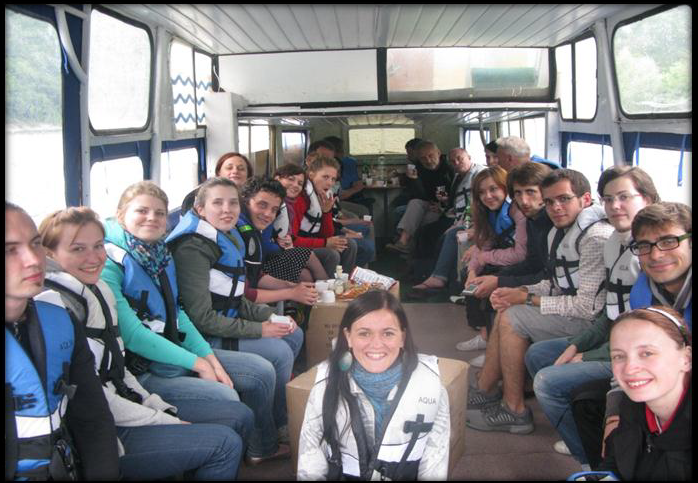 Objazd naukowy Ukraina-Rumunia-Mołdawia-Naddniestrze, rejs statkiem po Dniestrze, 2011 r.