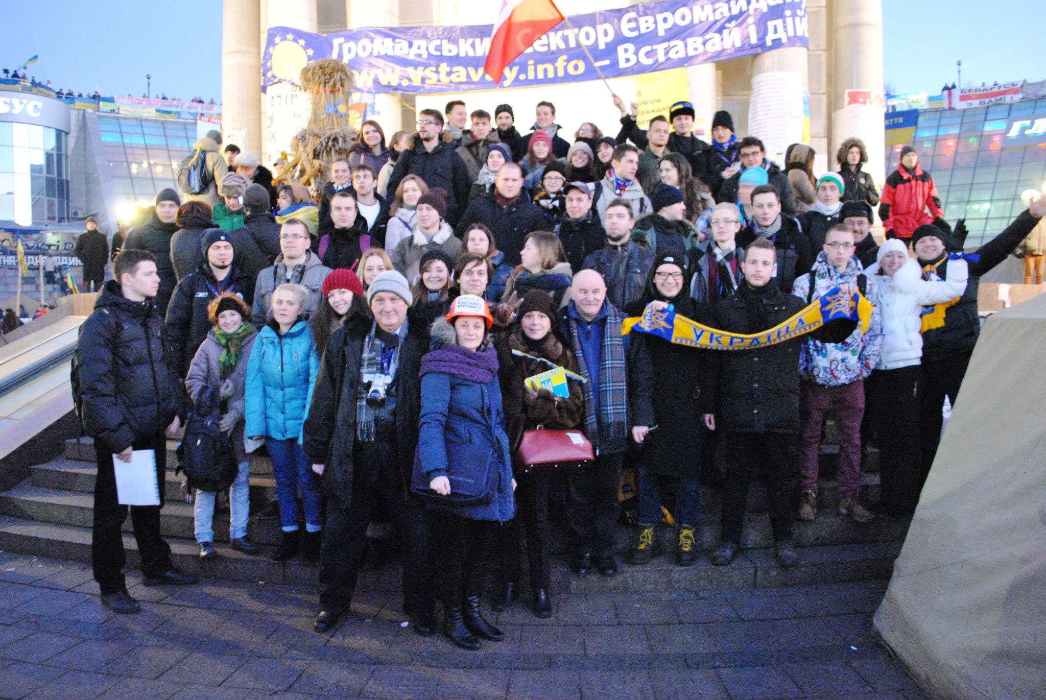 Grupa studentów i pracowników SEW - badania Kijów 2013